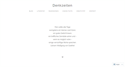 Desktop Screenshot of denkzeiten.com